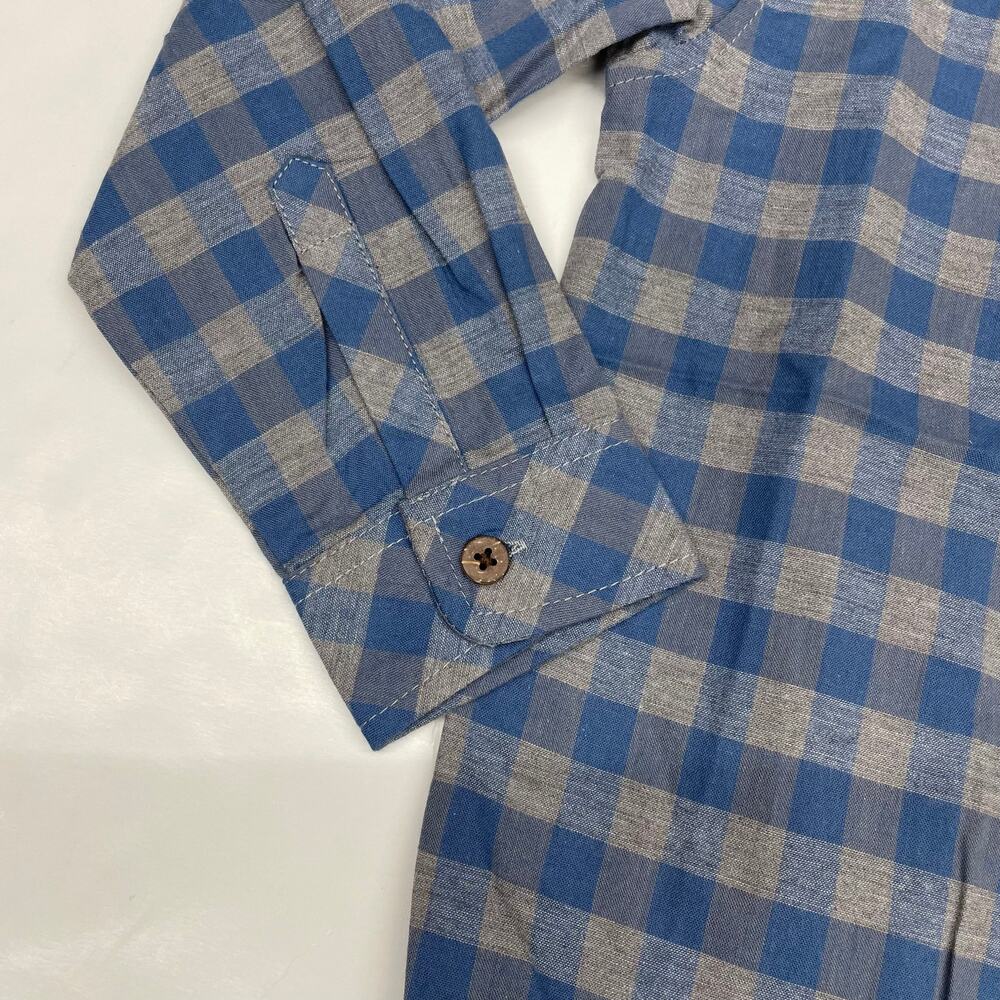 NWT Me & Henry 3/4Y Grey & Blue Atwood Shirt - Picture 3 of 5